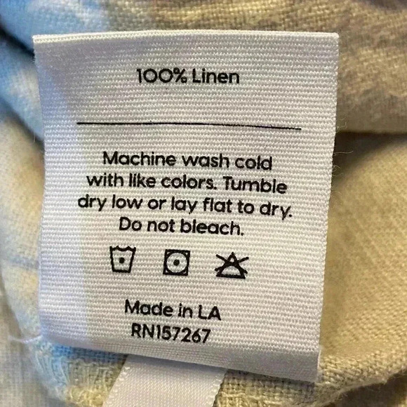 Mate The Label Women's Linen SS Jumpsuit XS in Natural Cropped Organic Pockets - Picture 9 of 9